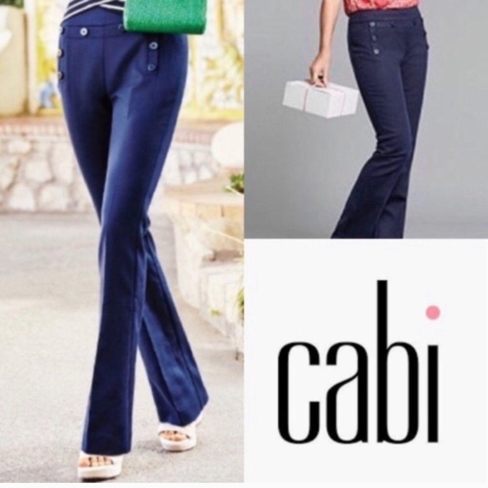 Cabi Navy Mariner Pants Size 4 style 5077
